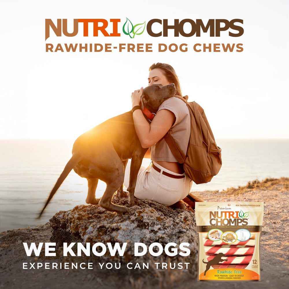 NutriChomps bolsa con cierre hermético, conserva frescura.
