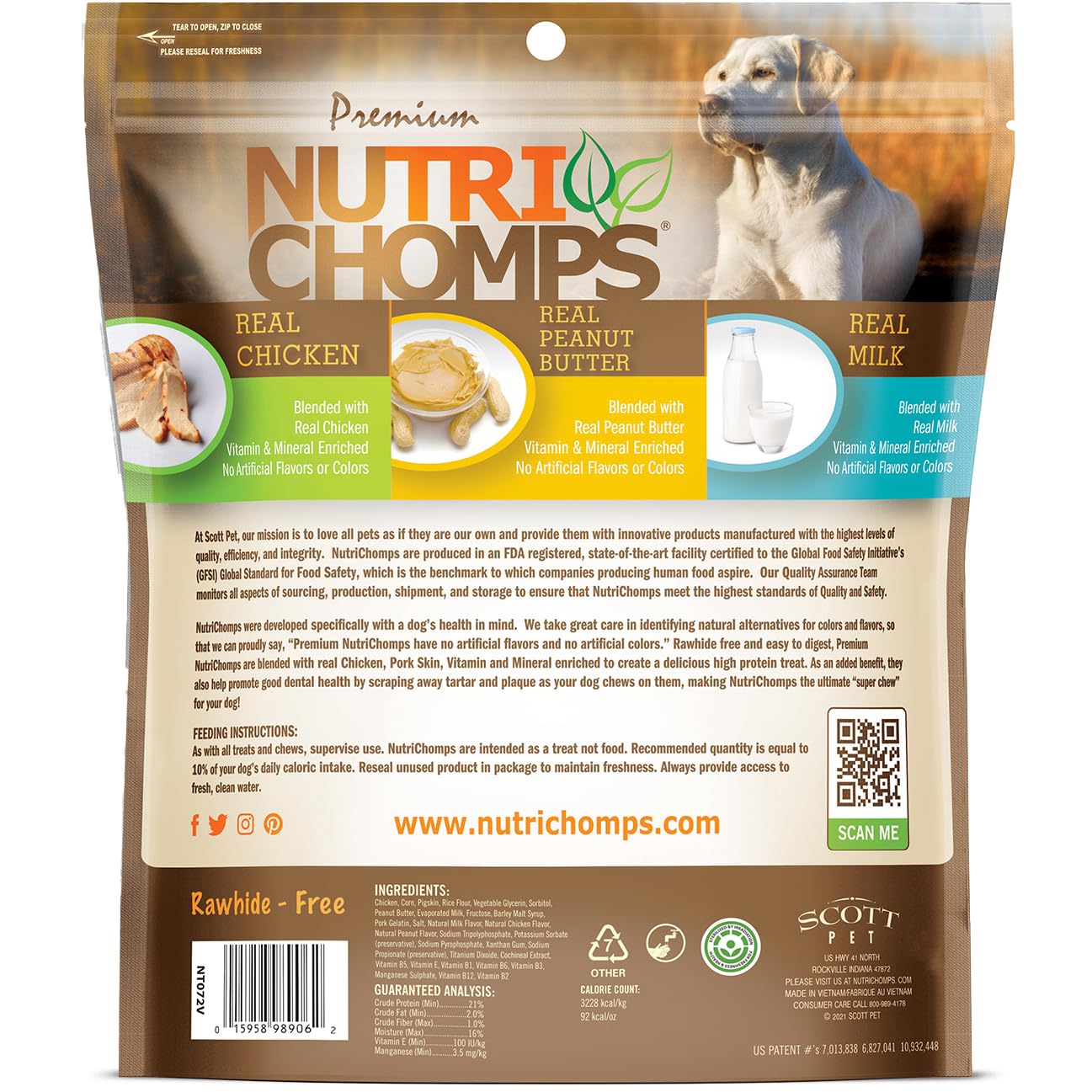 NutriChomps higiene dental en cada mordisco.