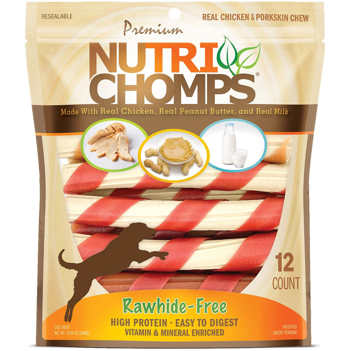 NutriChomps nudos de 6 pulgadas, ideal para masticar y entretener.