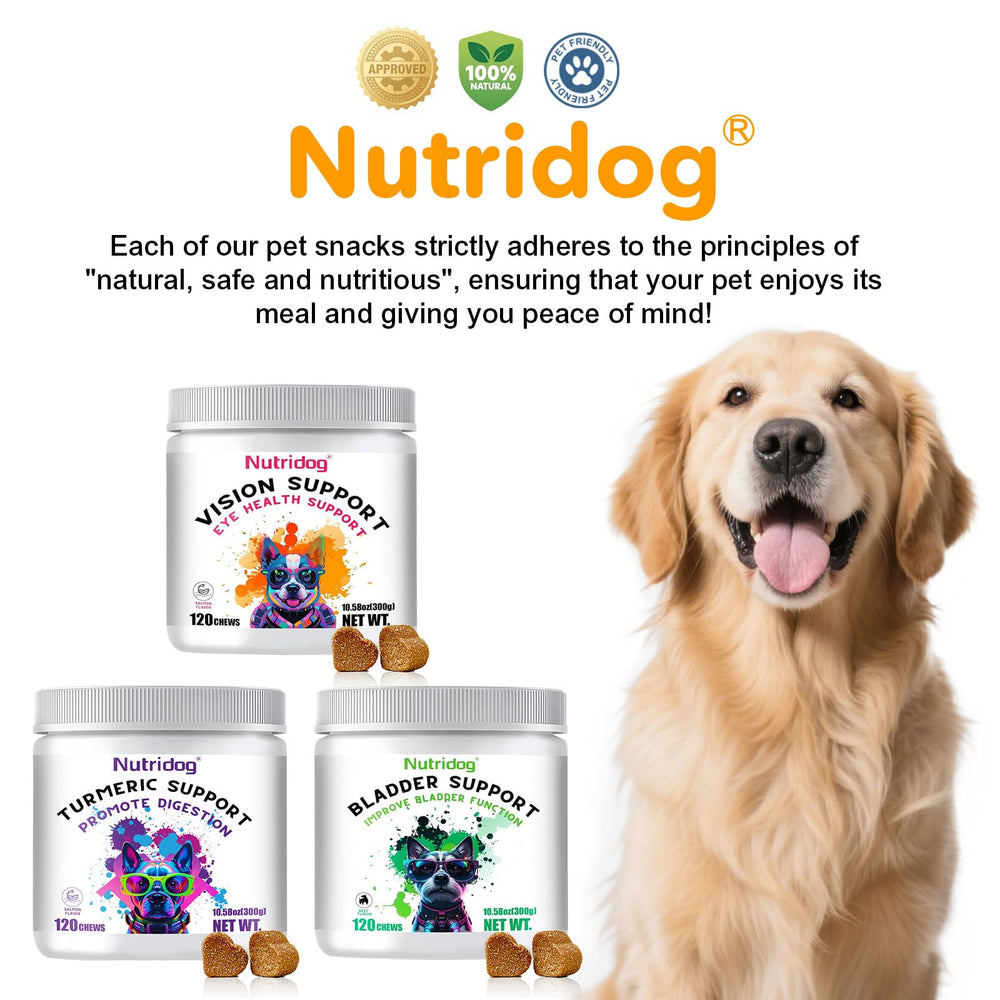 Nutridog: pack 120ct para ojos de perro, mantenimiento ocular diario.