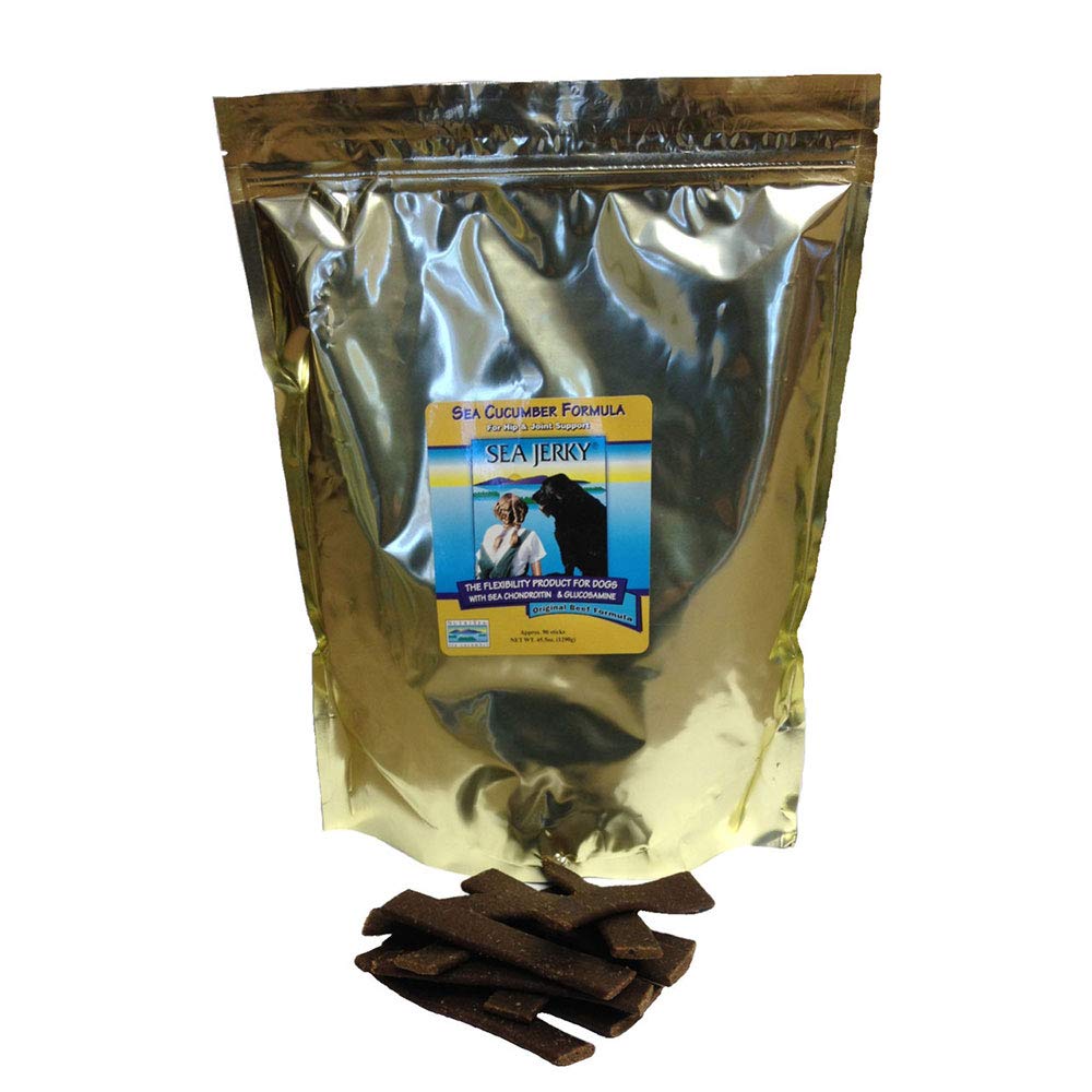 NutriSea Coastside Dog Jerky: snack premium para perros, ideal para entrenamiento y movilidad.