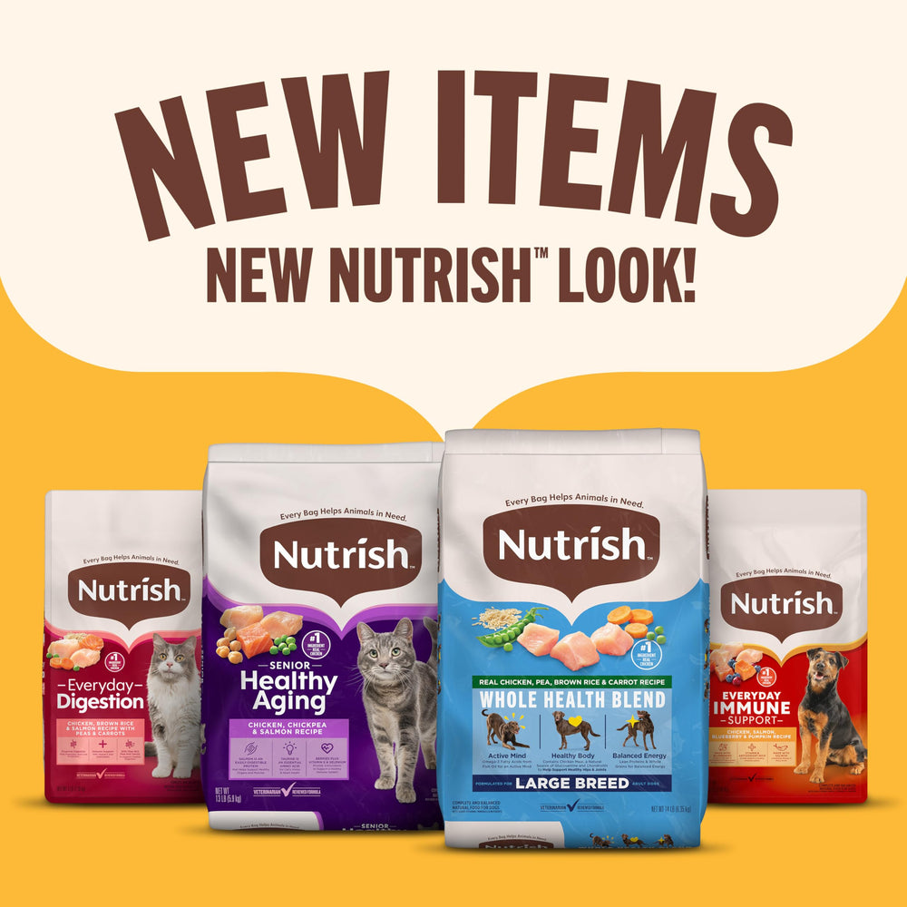 Nutrish Sabrosos Roasters sin maíz ni soya para perros.