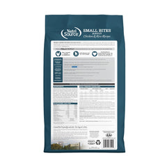NutriSource bolsa de 12 libras de alimento seco para perros, almacenamiento práctico.