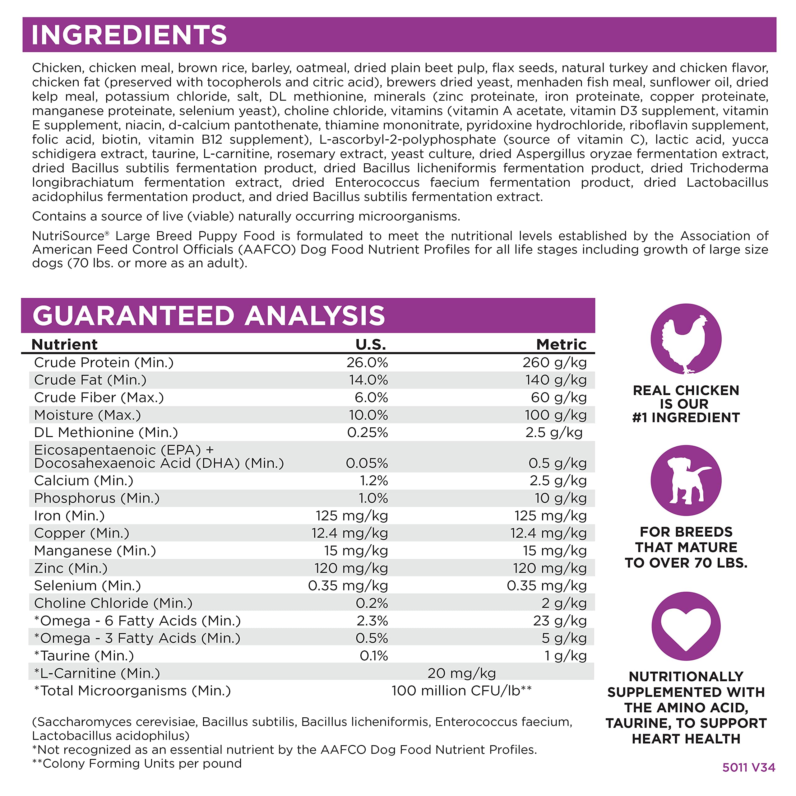 Cachorro grande contento, crecimiento equilibrado posible con NutriSource