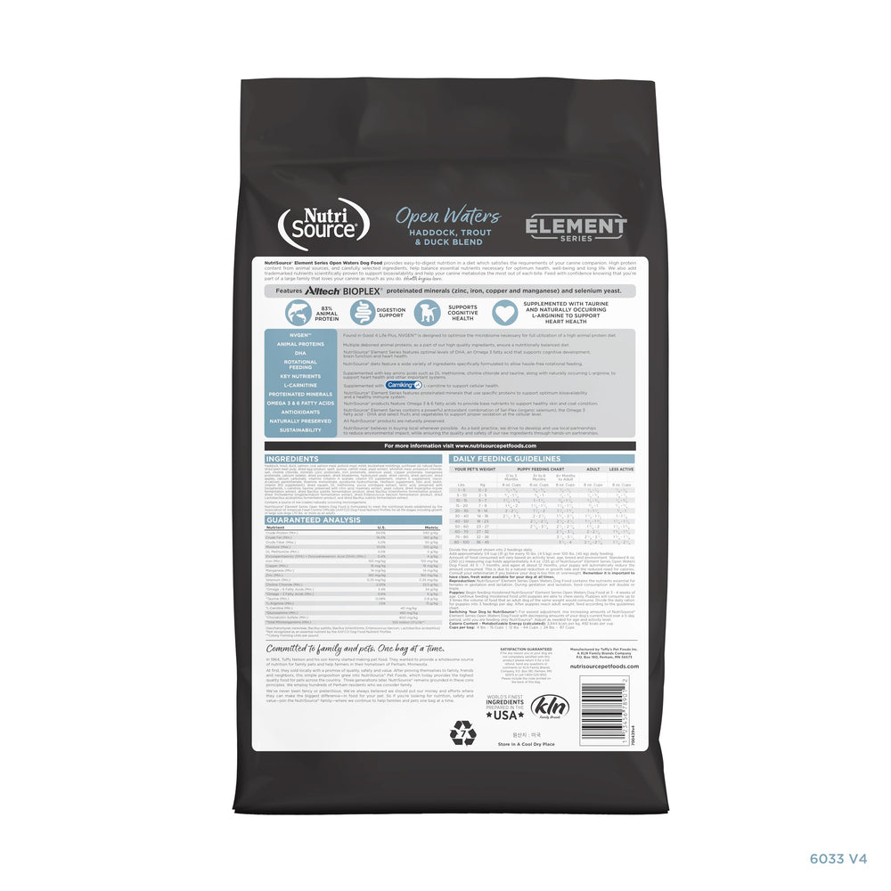 NutriSource Aguas Abiertas: prebióticos y probióticos para apoyar la digestión.