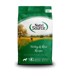 NutriSource comida seca pavo y arroz, bolsa 4 lb, dieta equilibrada para perros