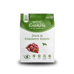 NutriSource Pure Vita pato-arandano croquetas: proteína única para perros activos