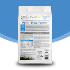 NutriSource Pure Vita croquetas de pollo y guisantes, textura apetitosa para comer diario.