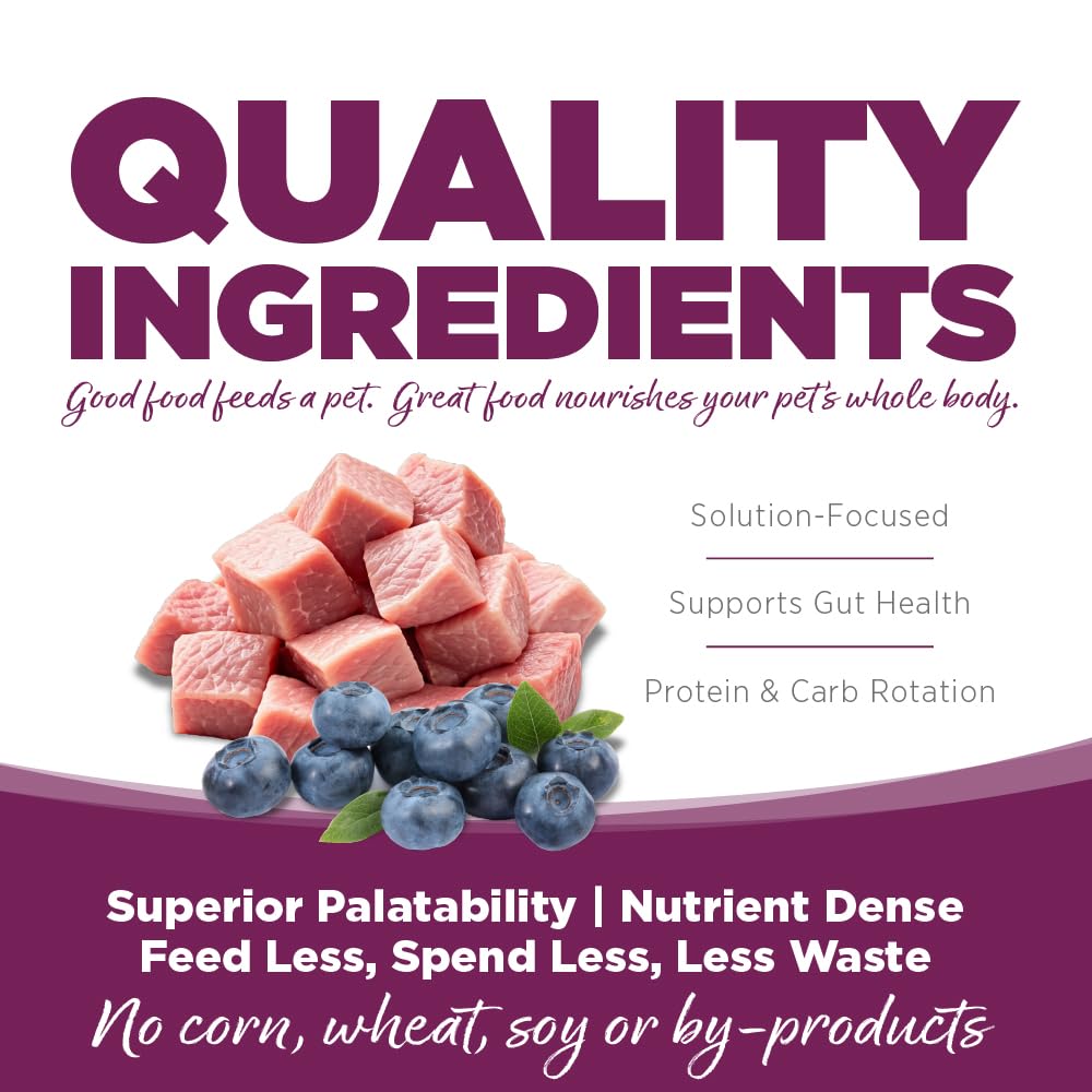 NutriSource Pure Vita minerales Bioplex y dieta con Omega-3 para salud general.