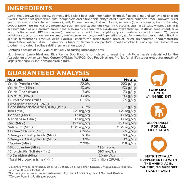 NutriSource sinergia nutricional para perros, apoyo a una alimentación estable y sabrosa.