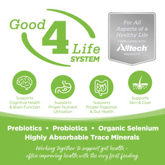 NutriSource textura granulado con probióticos y prebióticos para digestión.