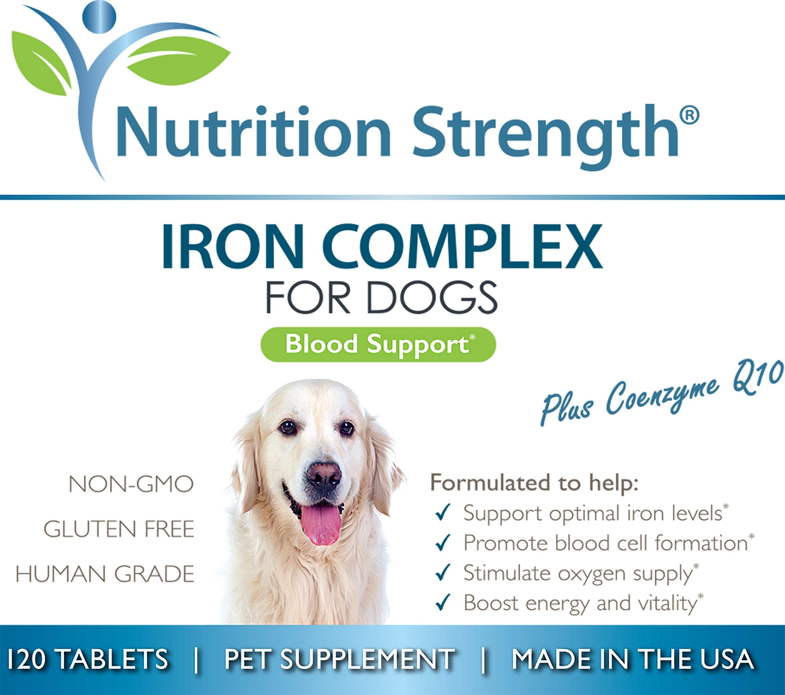 Nutrition Strength hierro para perros, presentación en caja, fácil de incorporar a la rutina.