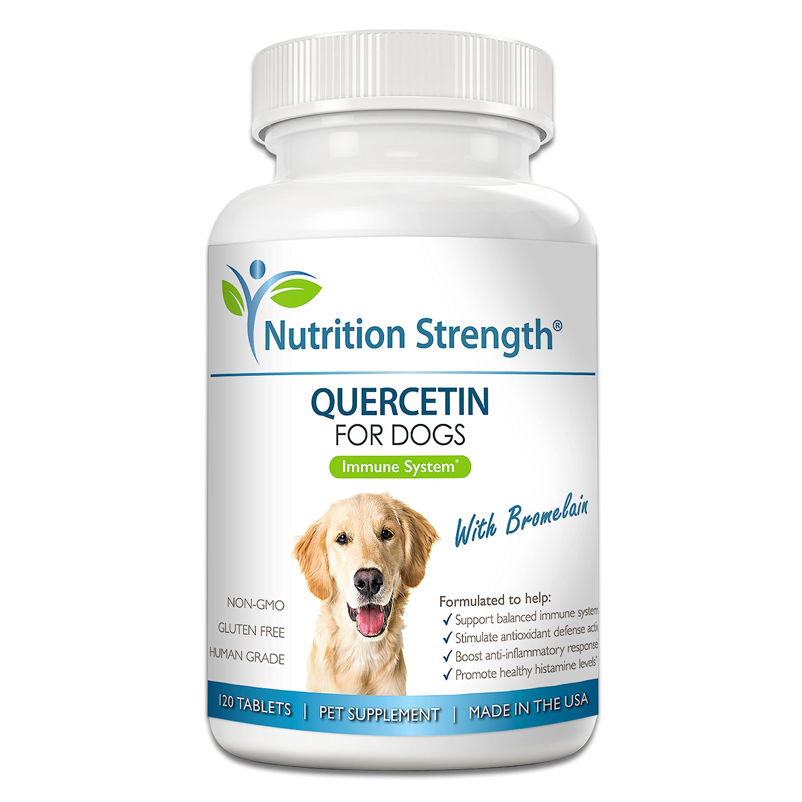 Nutrition Strength Quercetina para perros en bote: posible apoyo a la inmunidad.