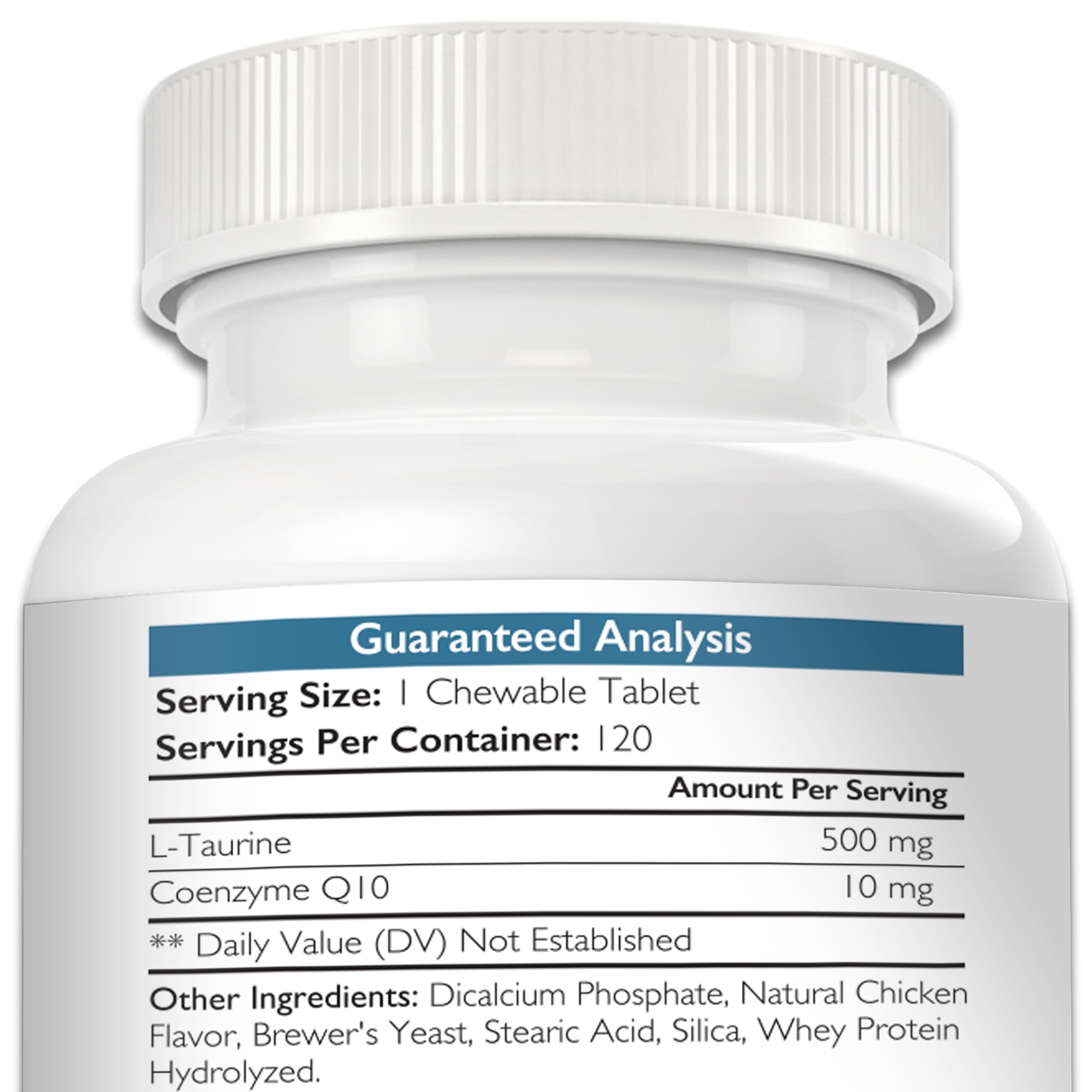 Nutrition Strength Taurina con CoQ10: etiqueta clara para control de ingredientes y uso seguro
