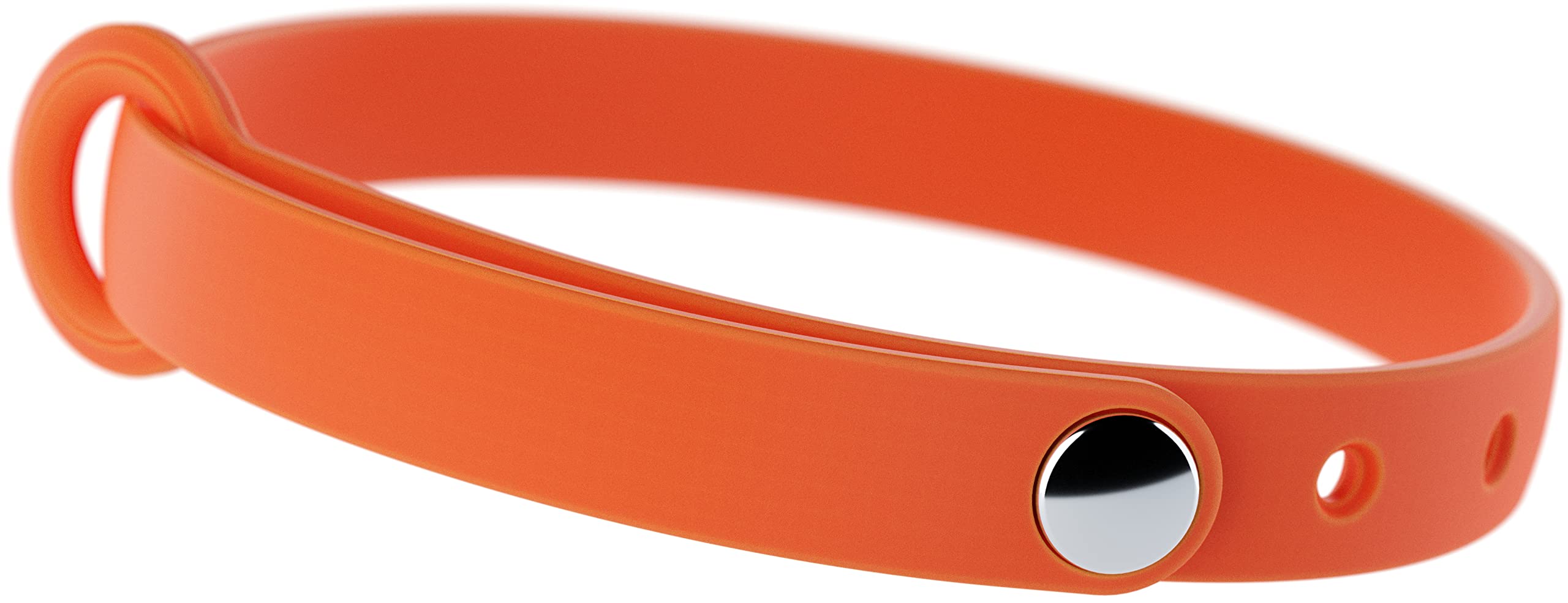 Etiqueta de identificación en collar Nuvuq naranja