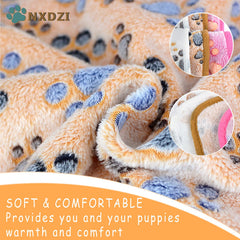 Manta NXDZI para perros con colores rosado, marrón y blanco, ideal para acurrucarse.
