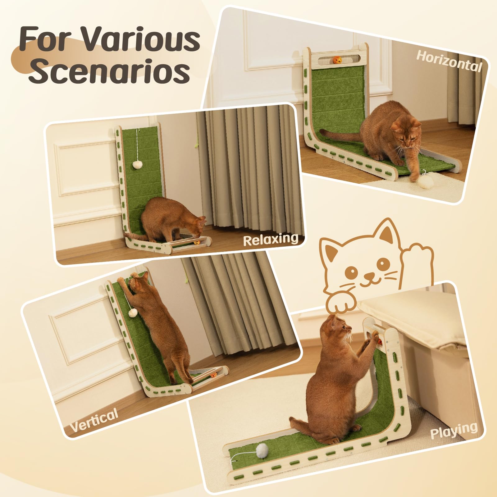 Nxwjoy uso versátil en suelo o pared para proteger muebles.