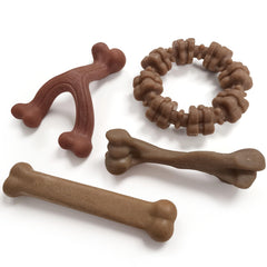 Nylabone Anillo Texturizado pollo, mejora la limpieza dental durante la masticación.