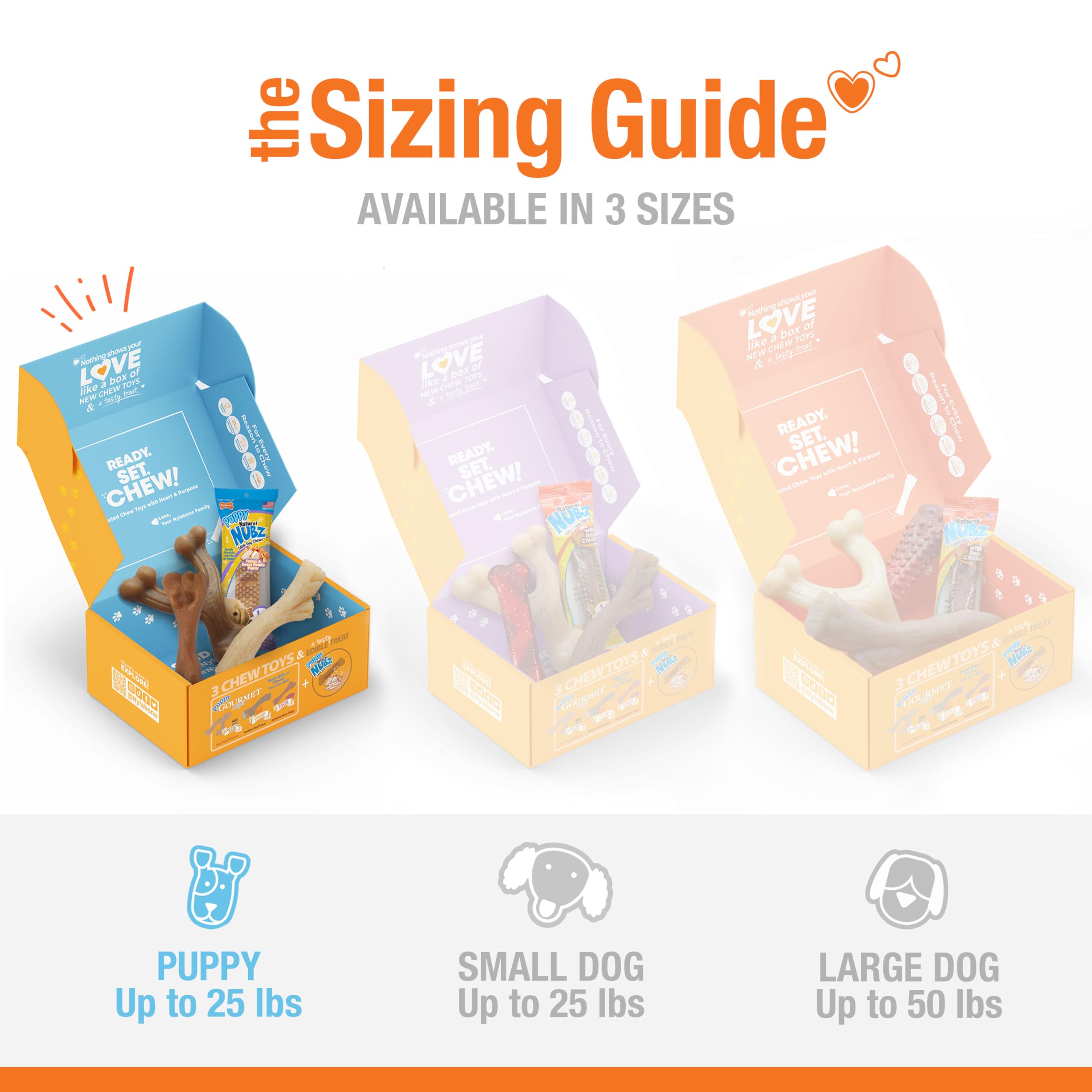 nylabone juguete en forma de hueso duradero para mordidas seguras.
