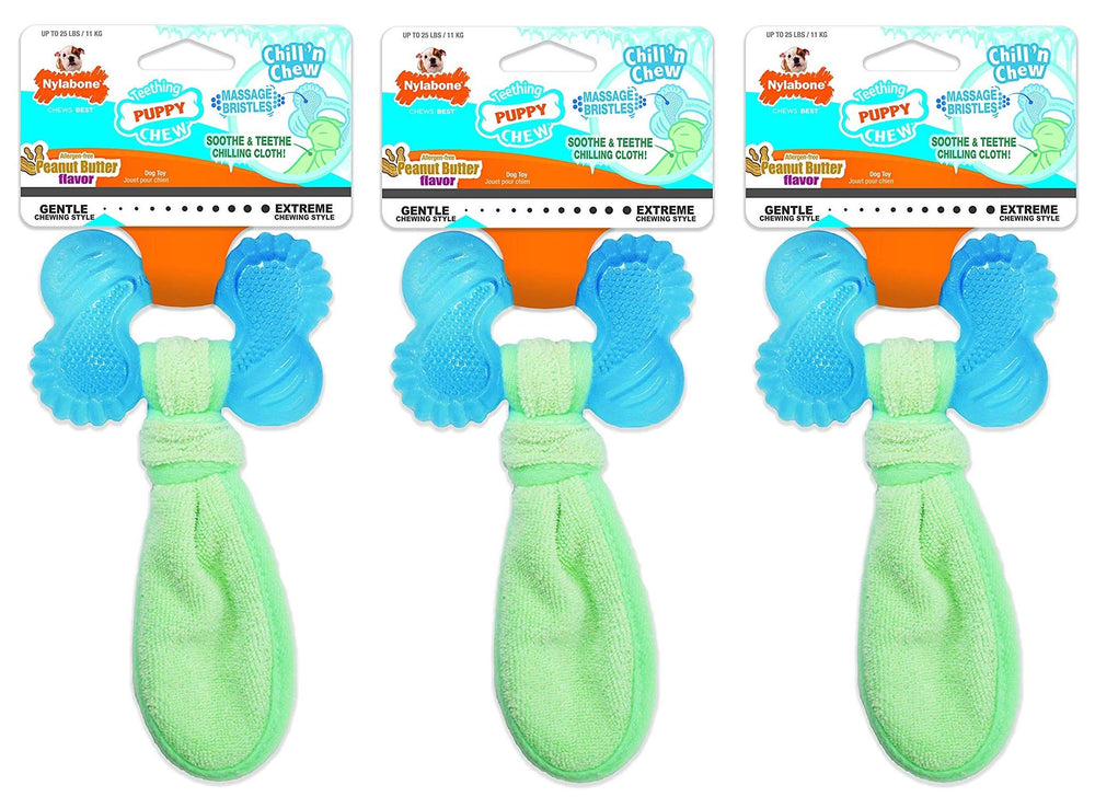 Nylabone Chill n Chew para cachorros, juguete de dentición en frío para alivio temporal