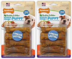 Nylabone comestibles para cachorros con pavo y patata dulce, ideales para entrenamiento