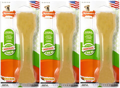 Nylabone FlexiChew, hueso sabor pollo, para masticación suave que ayuda a limpiar dientes