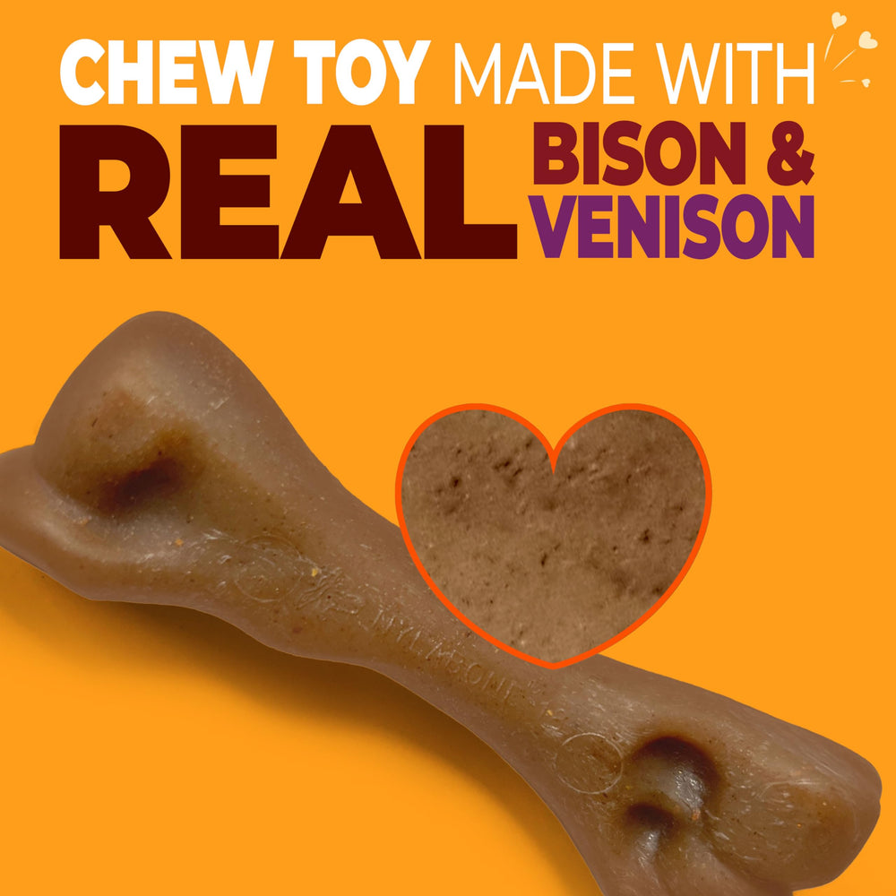 Nylabone forma de hueso auténtico: masticación limpia y segura.