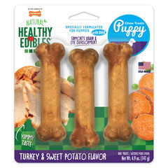 Nylabone Healthy Edibles en empaque con sabor pavo y batata