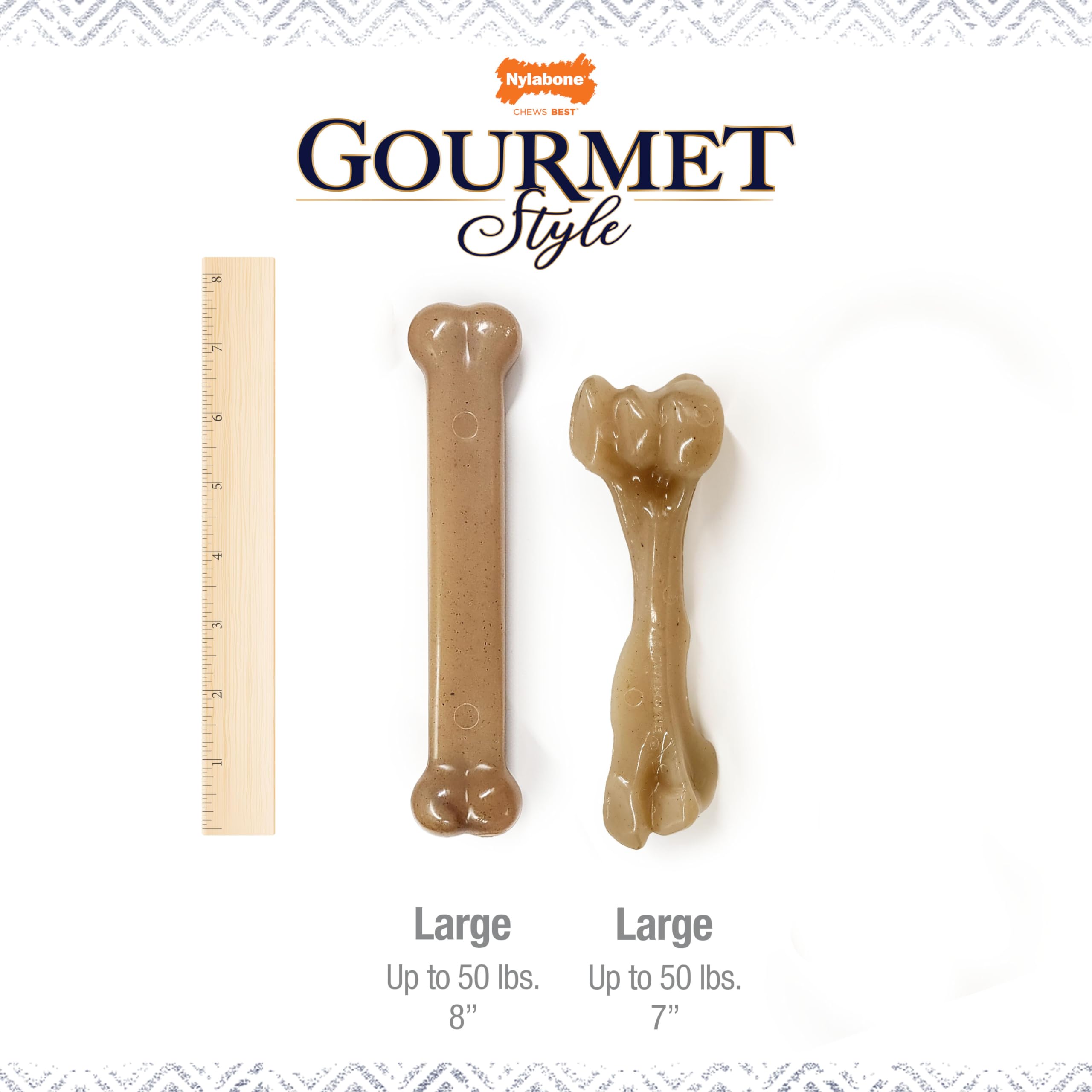Nylabone Limpieza Dental: textura ayuda durante la masticación para dientes sanos.