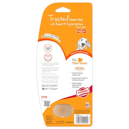 Nylabone Medidas de 7.75 pulgadas para mordidas grandes.