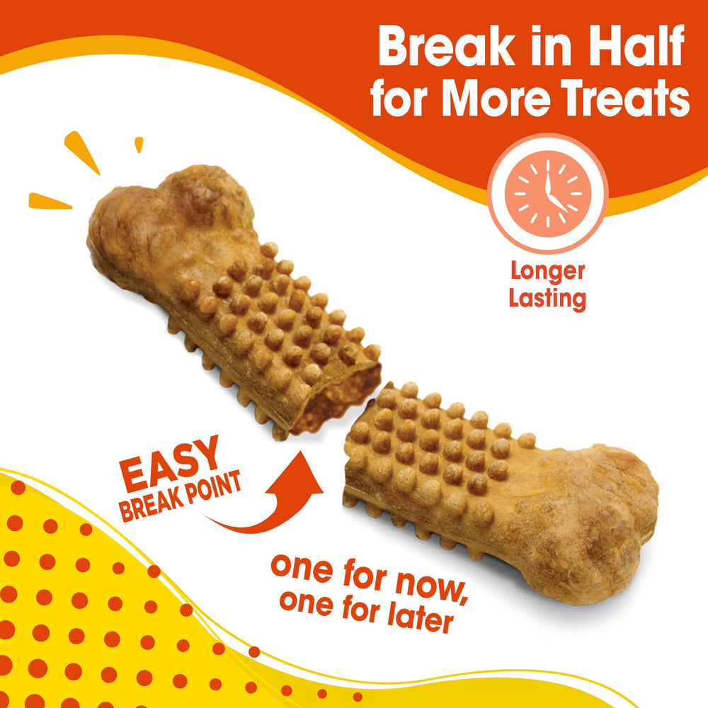 Nylabone Nubz durabilidad larga para masticación prolongada en perros grandes.