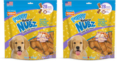 Nylabone Nubz para cachorros, sabores pavo y batata dulce, apoya dientes sanos y entrenamiento