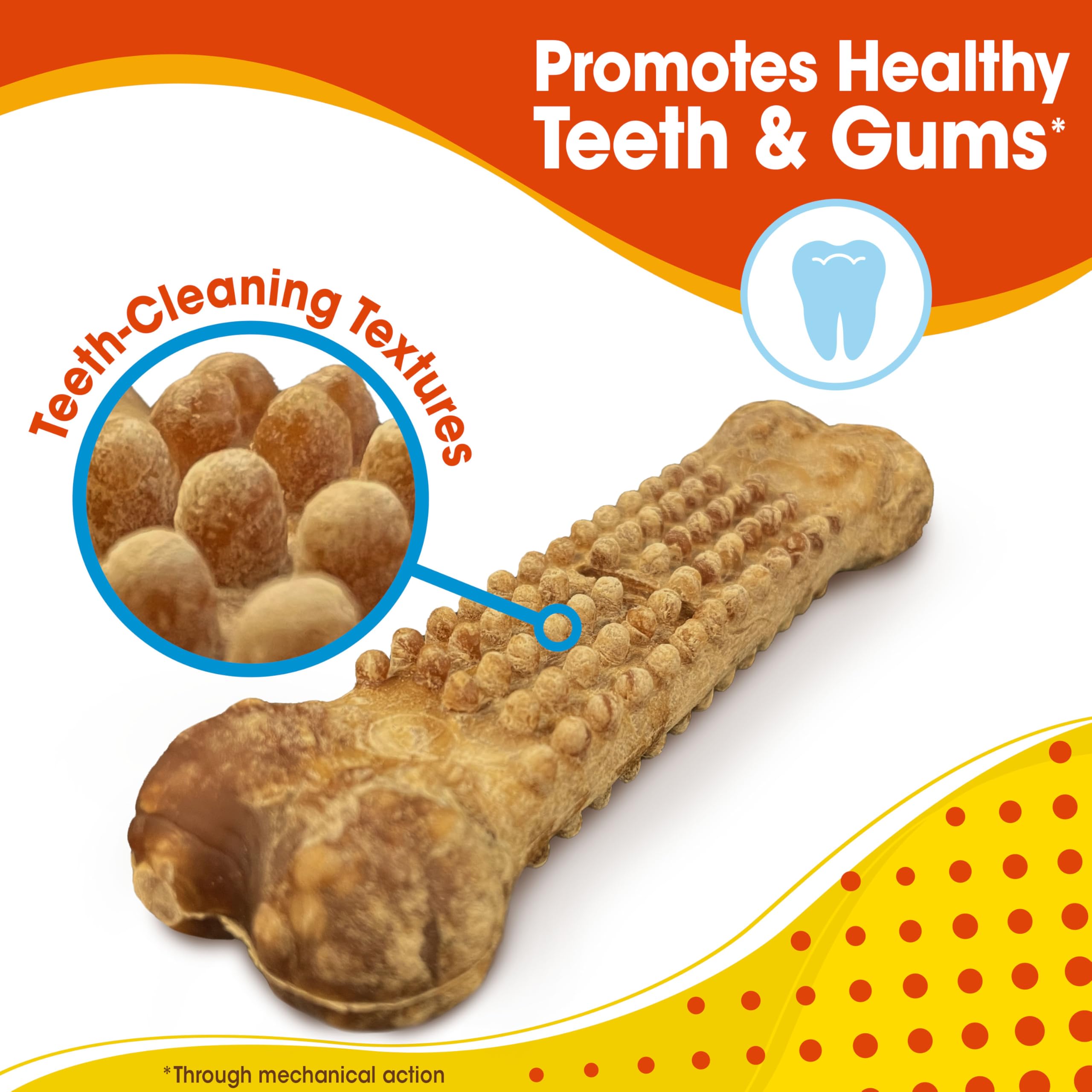Nylabone Nubz paquete 18 unidades, opción asequible para masticadores grandes.