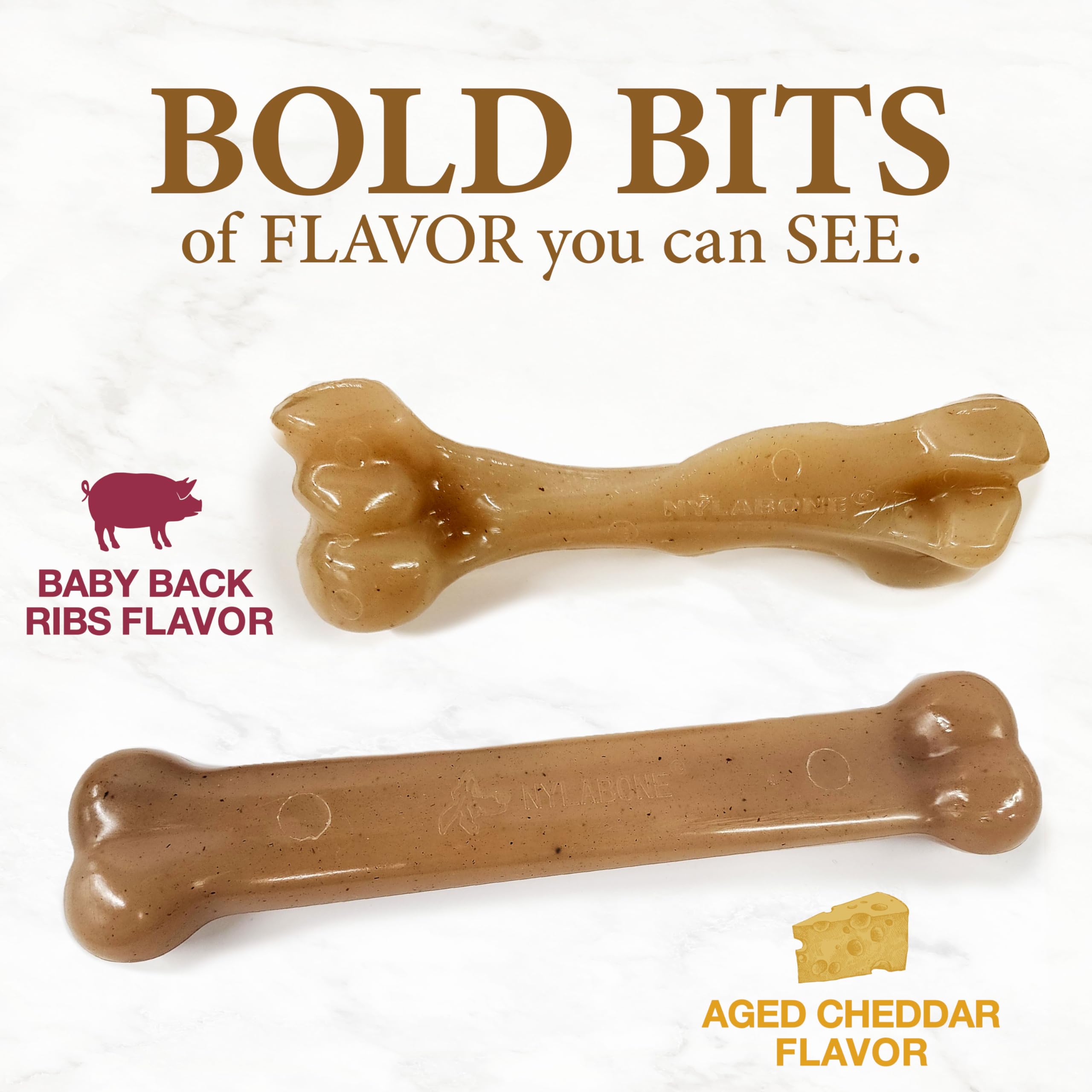 Nylabone Para Perros Grandes: tamaño apto para perros hasta 50 libras.