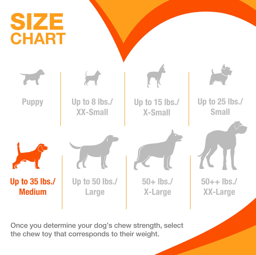 Nylabone Para perros medianos, hasta 35 libras, diseño seguro