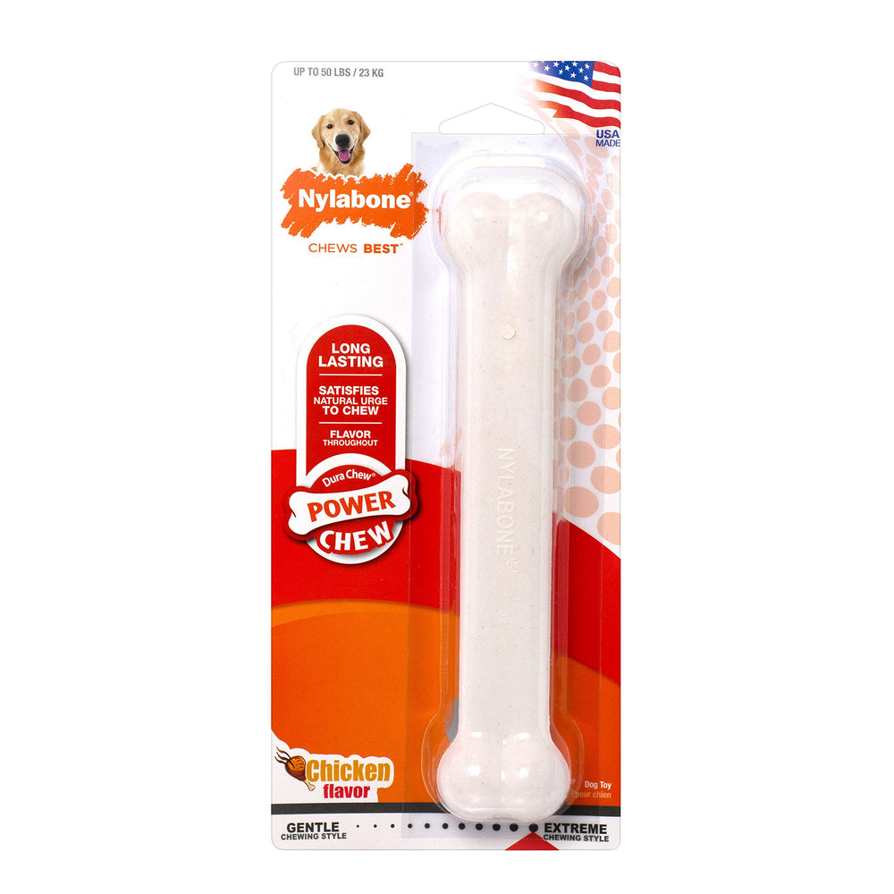 Nylabone Power Chew Clásico Hueso tamaño grande para perros hasta 50 lb