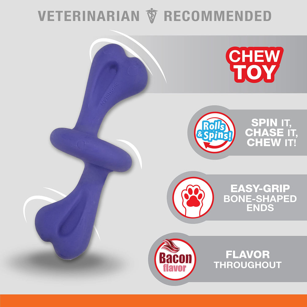 Nylabone Power Chew extremos con agarre fácil para mordisqueo cómodo.