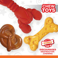 Nylabone Power Chew pretzel de agarre fácil para perros pequeños.