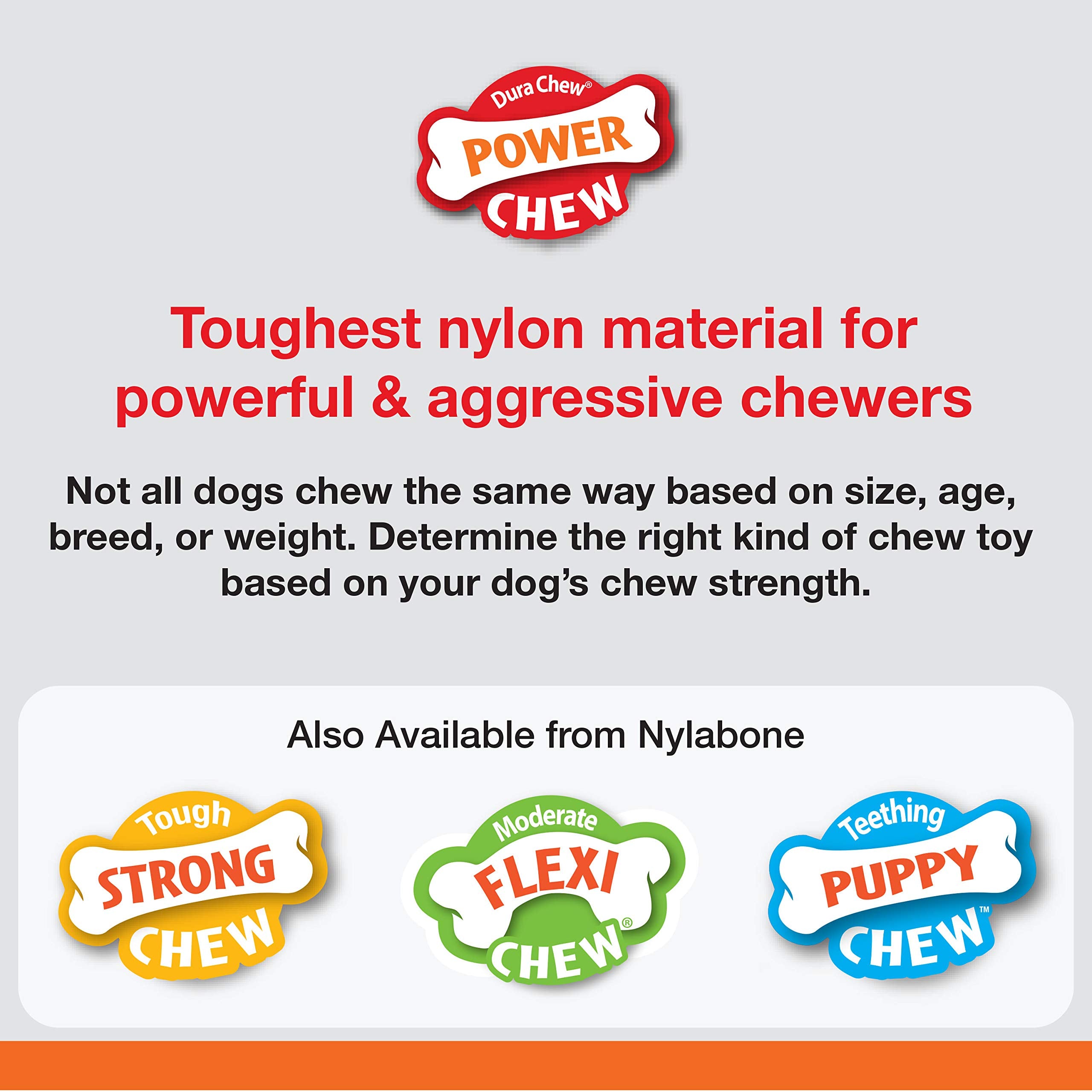 Nylabone Power Chew: texturas múltiples estimulan la masticación