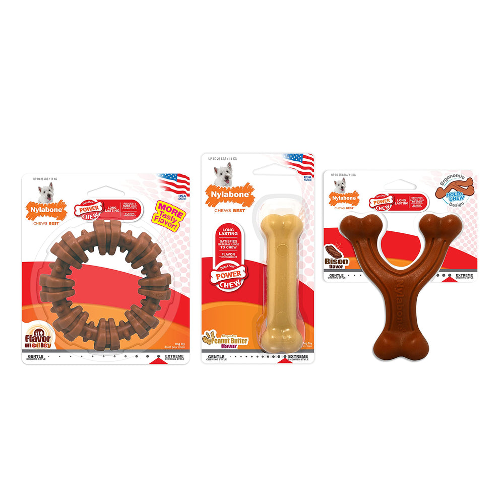 Nylabone Power Chew: fabricado en eeuu con materiales de calidad.