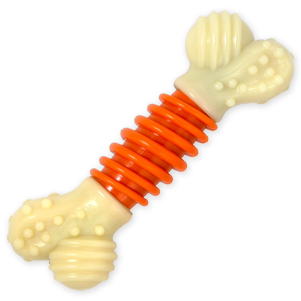 Nylabone PRO Action Hueso dental con sabor bacon para perros grandes, masticación prolongada.