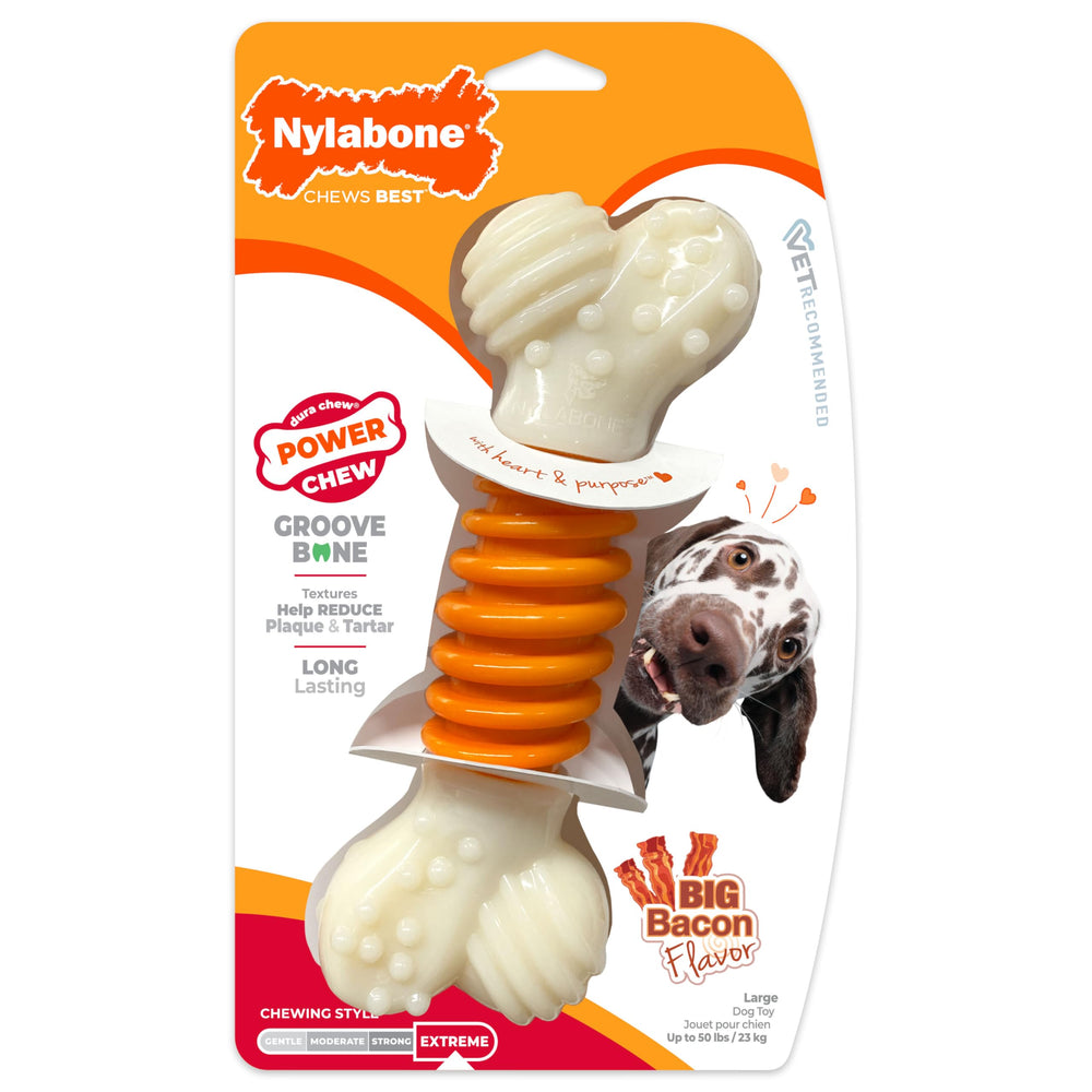 Nylabone PRO Action Juguete de masticación de nylon para perros grandes y activos.