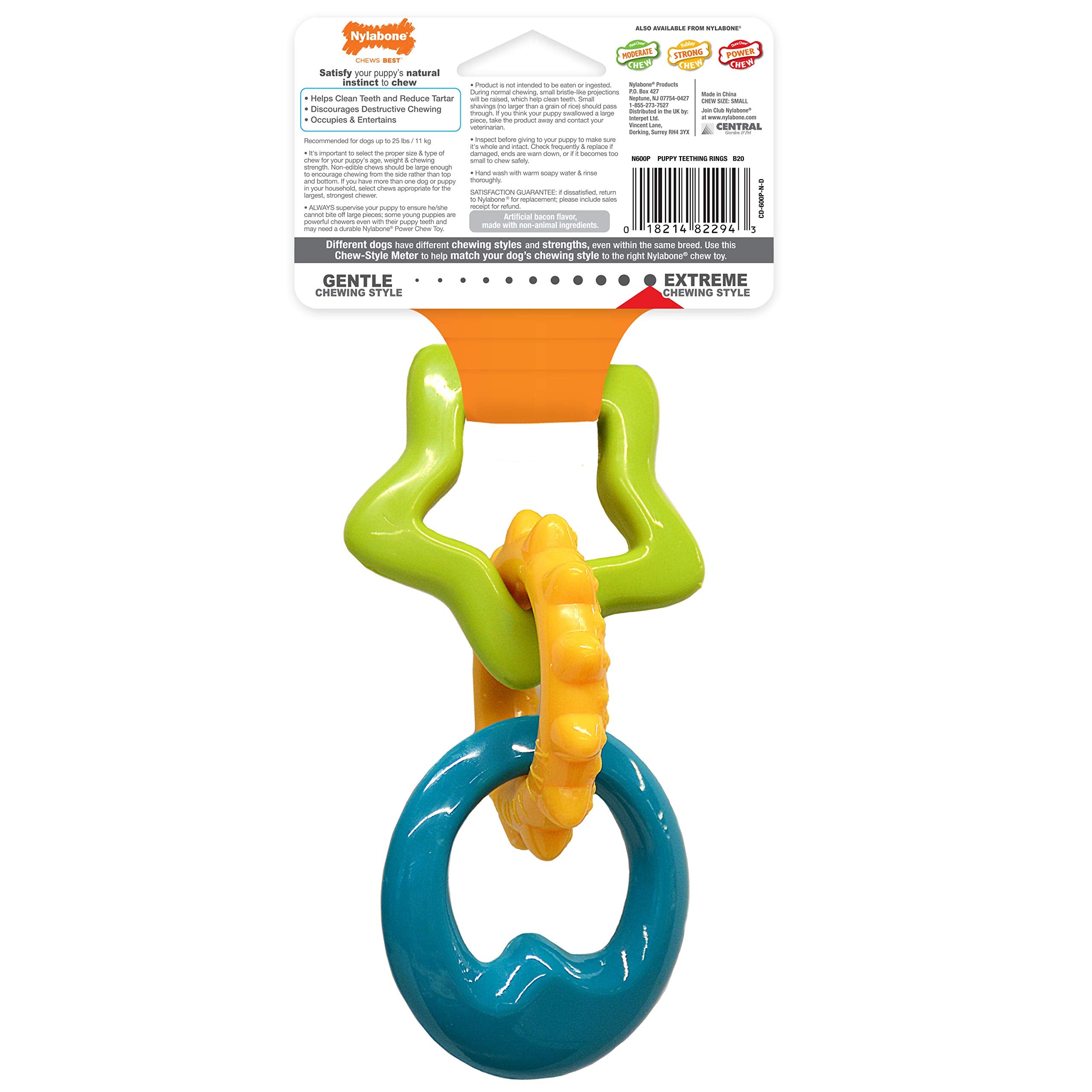 Nylabone Puppy Power Chew diseño pensado para la dentición de cachorros