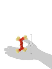 Nylabone Doble Hueso Potencia, sabor tocino que atrae a perros.
