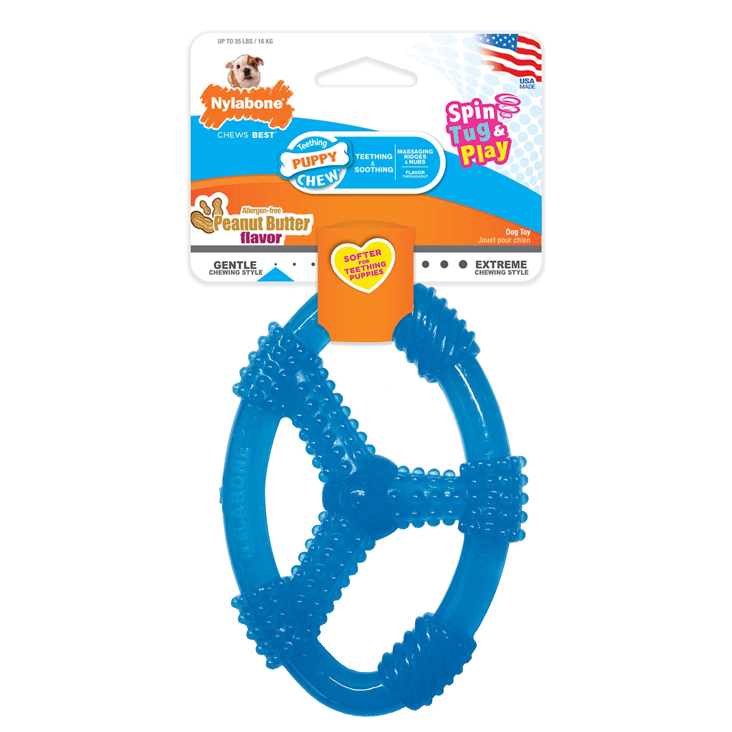Nylabone Giro-Tira y Juega: ideal para juegos de tirar y masticar