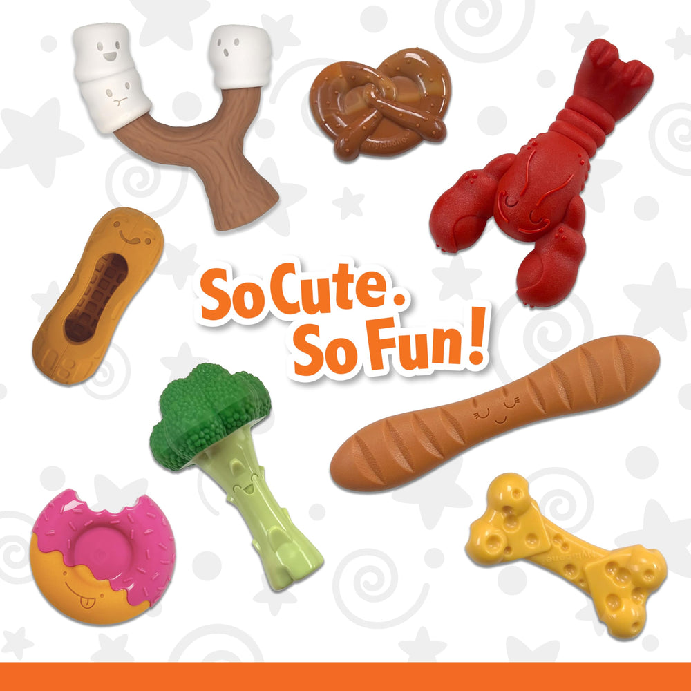 Nylabone textura estimulante para juego activo y mordida enfocada.