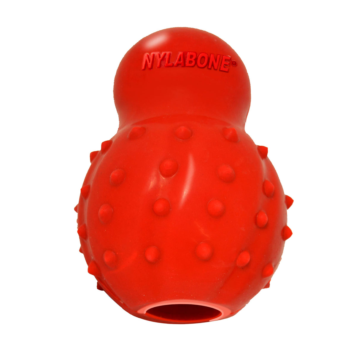 Nylabone Treatin' Cone relleno con sabor bacon para masticar sabroso y entretenido.