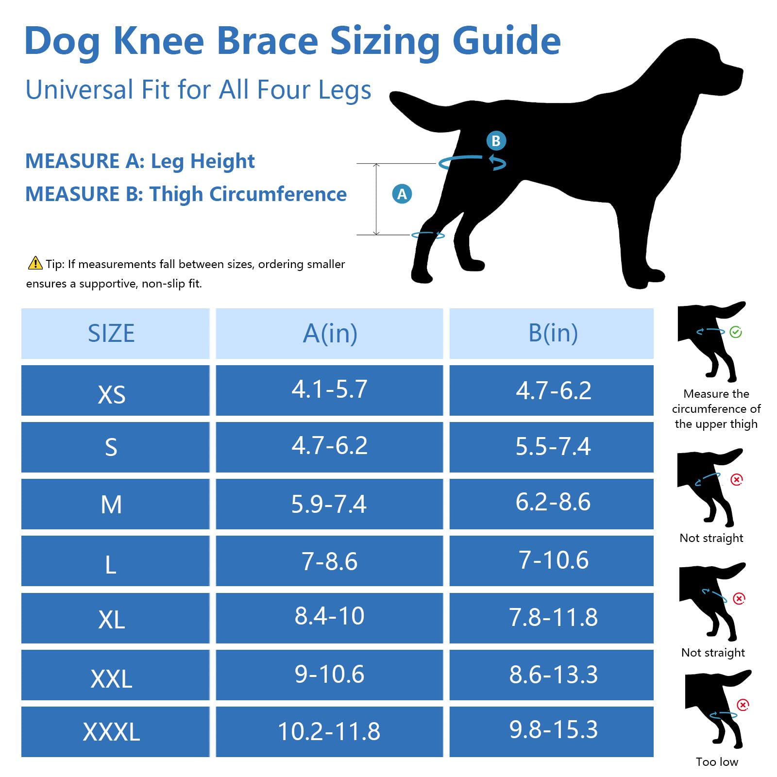 Nylvian Dog Knee Brace con ajuste trasero para movimiento cómodo.