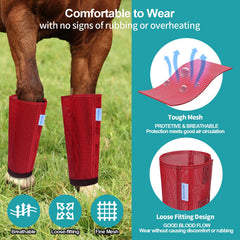 Leggings OAHELAKE de malla para caballo, ajuste ajustable y libertad de movimiento.