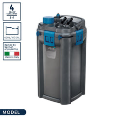 OASE Biomaster Thermo 600 diseño compacto para acuario limpio.